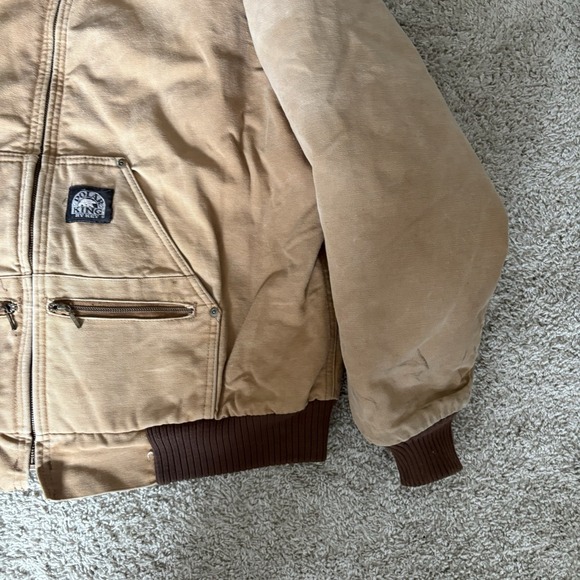 Vintage 90's USA Polar King by key Canvas Jacket detroit carhartt Syle XL REG - Picture 2 of 11